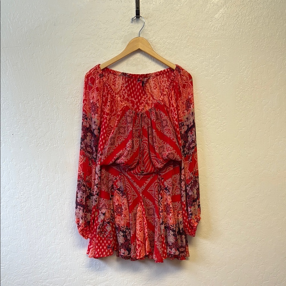 Free People Seven Wonders ruffle mini dress